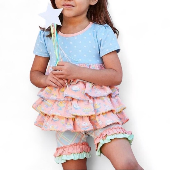 Matilda Jane Dream Chasers Piece Of Cake Tiered Top Size 4 GUC - Picture 3 of 8